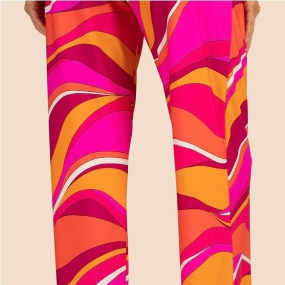 TRINA TURK Vivid Vista Pant Size XL Wide Leg Swimsuit Cover Up Great stretch - Picture 3 of 9